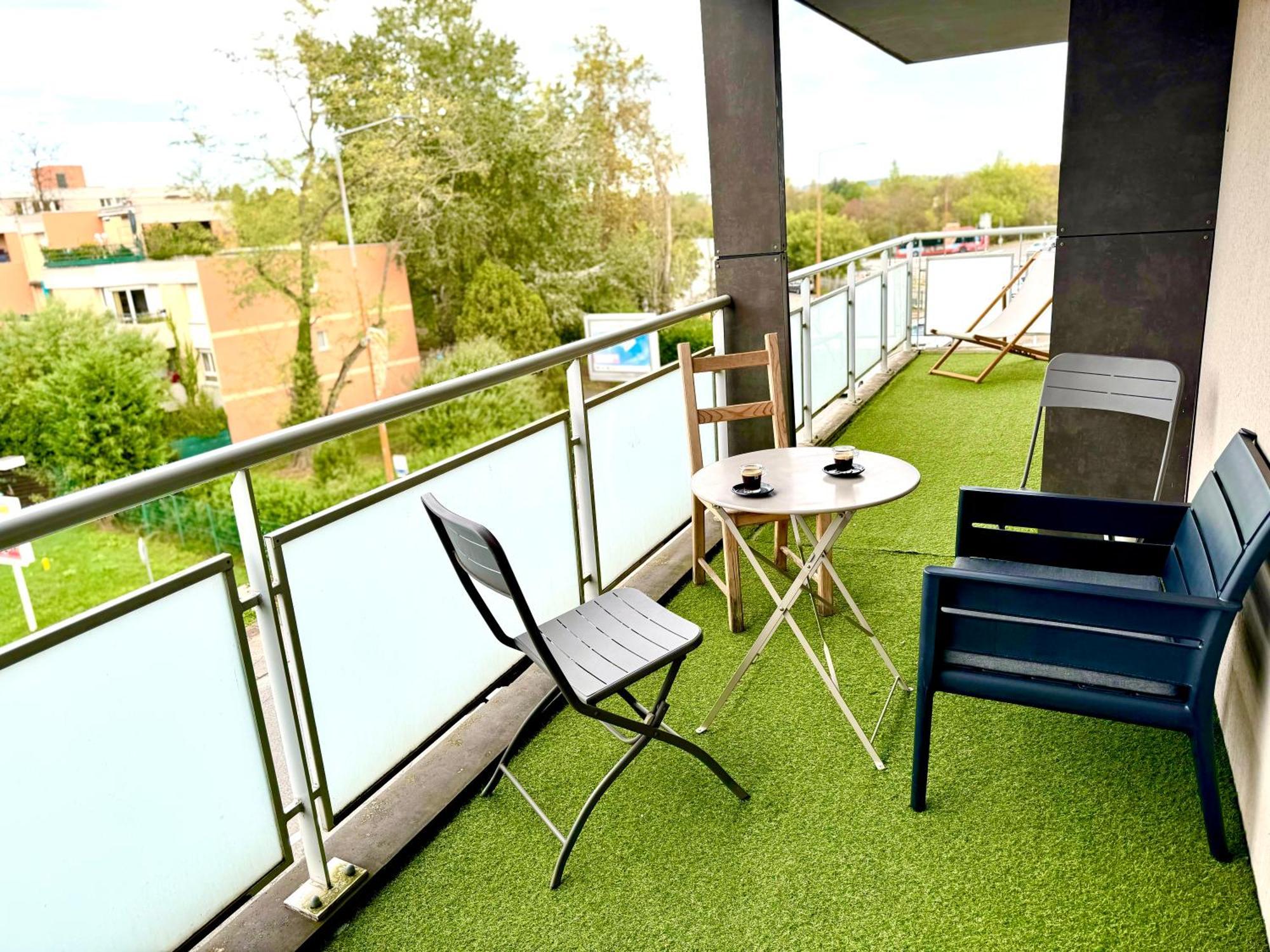 Bel Appartement T3 De 60M2 Avec Parking, Terrasse, Proche Du Metro Et Du Periph Toulouse Eksteriør billede
