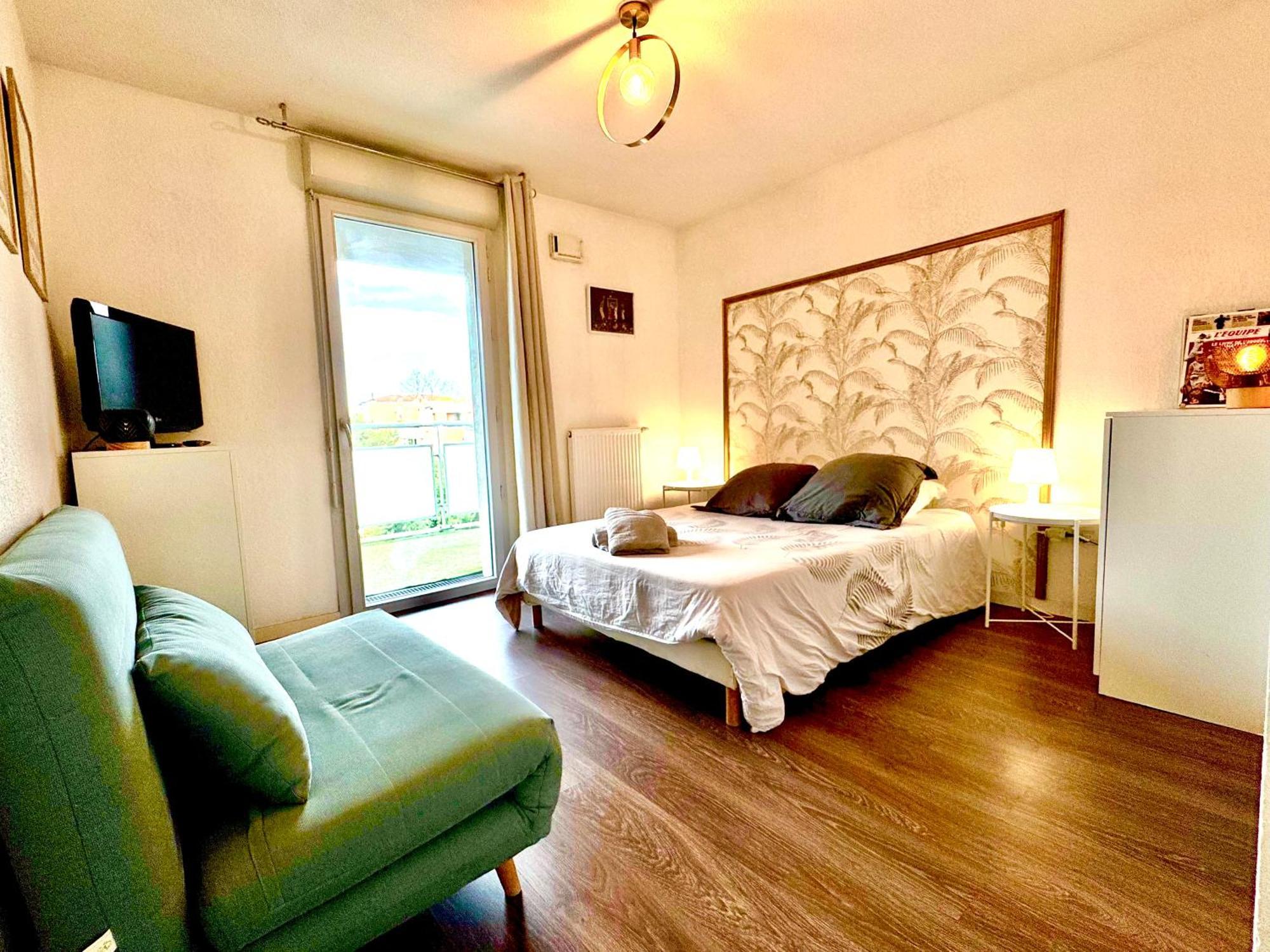 Bel Appartement T3 De 60M2 Avec Parking, Terrasse, Proche Du Metro Et Du Periph Toulouse Eksteriør billede